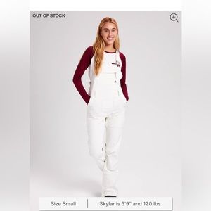 Burton Avalon Softshell Bibs - Women's L, Stout White